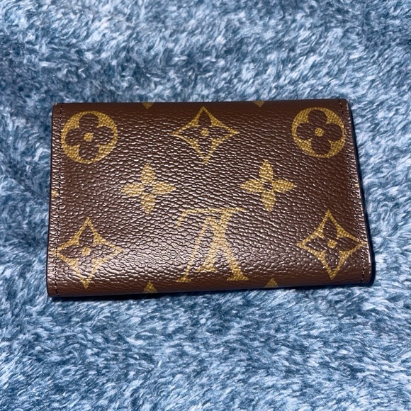 Louis Vuitton Brown Monogram Wallet with Red Button - Picture 2 of 7
